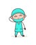 Naughty Surgeon Laughing Expression Vector Illustration