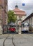 Naumburg, Germany - August, 06, 2019; old tram depot