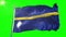 Nauru flag seamless looping 3D rendering video. Beautiful textile cloth fabric loop waving