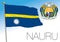 Nauru official national flag, Oceania