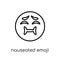 Nauseated emoji icon from Emoji collection.