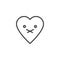 Nauseated Face emoticon outline icon