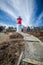 Nauset Beach Light House is a restored lighthouse on the Cape Cod National Seashore near Eastham, Massachusetts