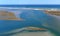 Nauset Marsh and Beach Aerial at Eastham Cape Cod