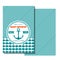 Nautical baby shower card