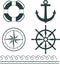 Nautical decoration vector