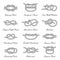 Nautical decorative rope knots, set with names