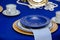Nautical dinner place setting