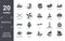 nautical icon set. include creative elements as gunboat, ship admiral, windsurf board, skiff, speedboat, salt water filled icons