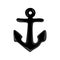 Nautical isolated icon with anchor