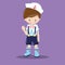 nautical kids brown sailor 23