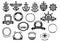 Nautical and marine symbols vector icons set