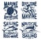 Nautical marine t shirt prints, sea waves, turtle