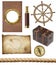 Nautical objects set isolated