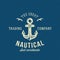 Nautical Retro Vector Logo or Label Template