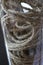 Nautical rope in a glass jar