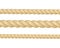 Nautical rope. Round and square rope frames, cord borders. Sailing vector decoration elements. Rope marine, nautical border, cord