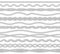 Nautical ropes monochrome outline vector illustrations set