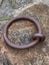 Nautical - rusty metal mooring ring