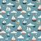 Nautical Sailboats and Ocean Elements Pattern