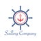 Nautical, Sailor logo design template