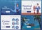 Nautical school and cruise ship adventure banner set