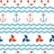 Nautical seamless pattern