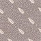 Nautical seamless pattern with doodle bottle with message print. Beige background with dots. Simple print