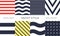 Nautical seamless patterns. Yacht style designn