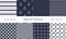 Nautical seamless patterns. Yacht style designn