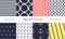 Nautical seamless patterns. Yacht style designn