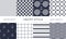 Nautical seamless patterns. Yacht style designn