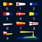 Nautical signal flags - numbers