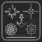 Nautical symbols - compass, anchor
