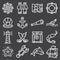 Nautical vector illustration icon set