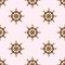 Nautical Vector Seamless Pattern with Ship Wheels