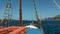 Nautical vessel - A sailboat mast - Video high definition