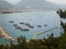 Nautical vessels in the Alanya harbor, Antalya, Turkey