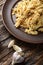 Nautically pasta on the wooden background