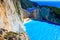 Navagio bay and Ship Wreck. Zakynthos, Greek island in the Ionian Sea