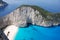 Navagio Bay on Zakynthos island