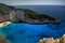 Navagio Beach view, Zakynthos Island, Greece