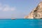 Navagio beach on Zakynthos island in Greece