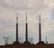 A navajo generating station in the desert