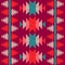 Navajo mosaic rug with traditional folk geometric pattern. Native American Indian blanket. Aztec elements. Mayan ornament. Seamles