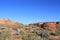 Navajo Native American people Village with wooden and clay huts