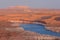 Navajo Power Plant behind Lake Powell