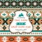 Navajo seamless colorful tribal pattern with elementes quotes on labels