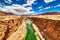 Navajo Steal Arch Bridge Across the Colorado River near City of Page in Arizona