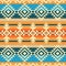 Navajo style geometric seamless pattern